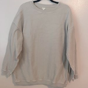 AERIE NEW LOVE CORDED OVERSIZED SWEATSHIRT